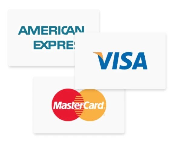 Aceptamos la mayoría de tarjetas de crédito/débito